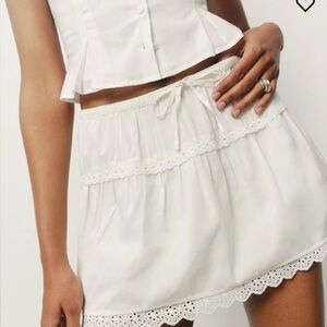 Reformation Valetta Two Piece White